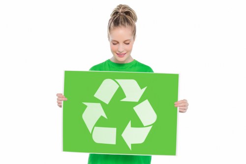 Recycling process showcasing Commercial Waste Enfield's sustainability efforts